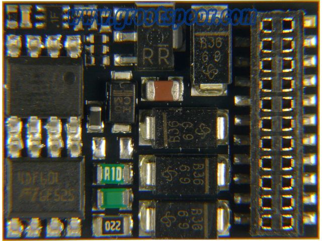 Zimo MX638D Decoder 20,5 x 15,5 x 3,5 mm, 1,2 A, MTC 21, verstärkte FA