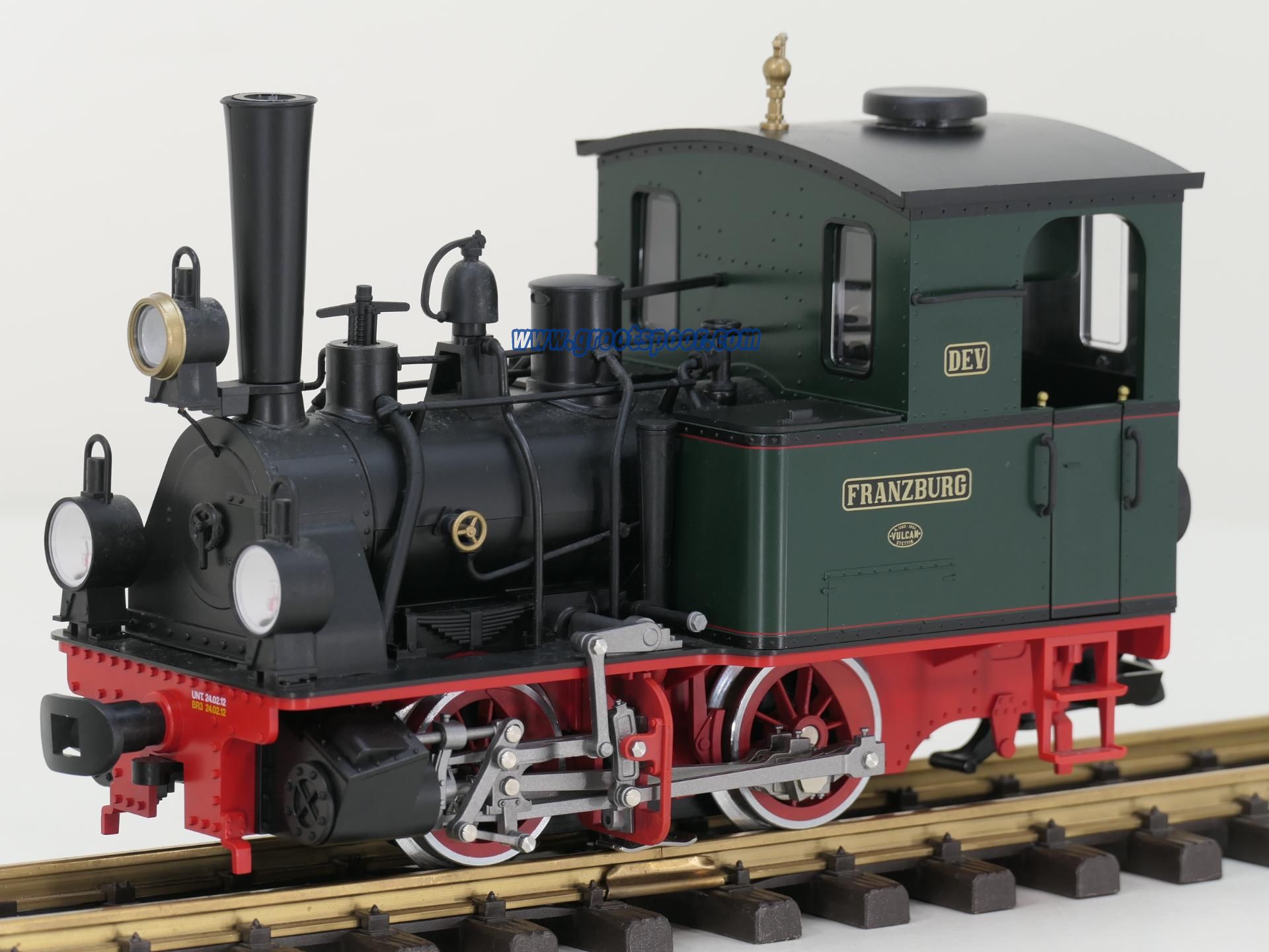LGB 20181 Dampflokomotive; DEV Franzburg, Vitrine modell