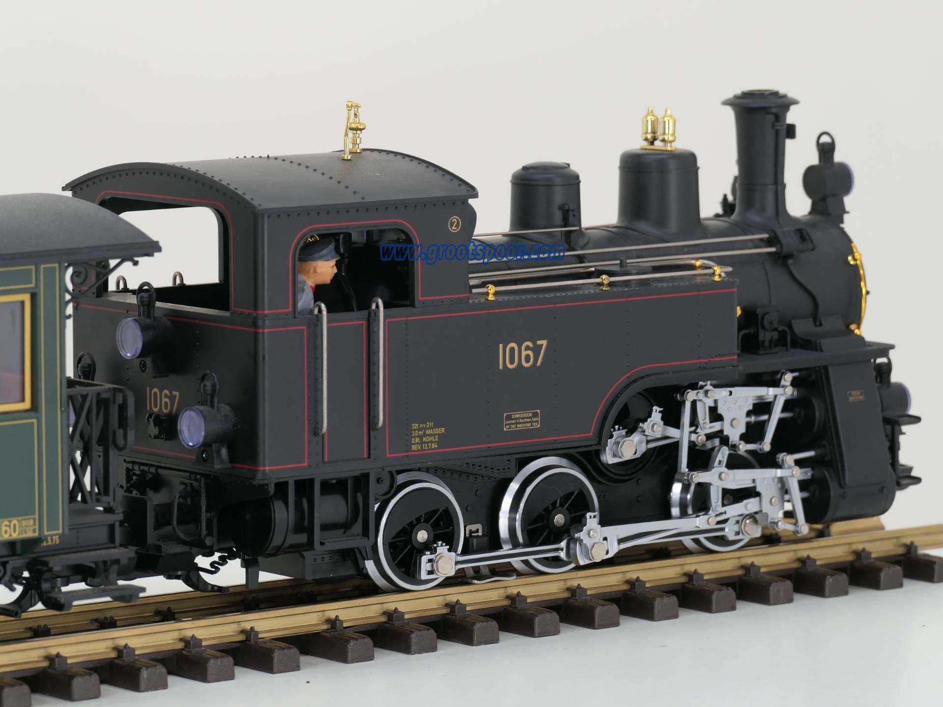 LGB Set 20471 , 30330 & 40330 Ballenberg-Zahnrad-Dampflok 1067