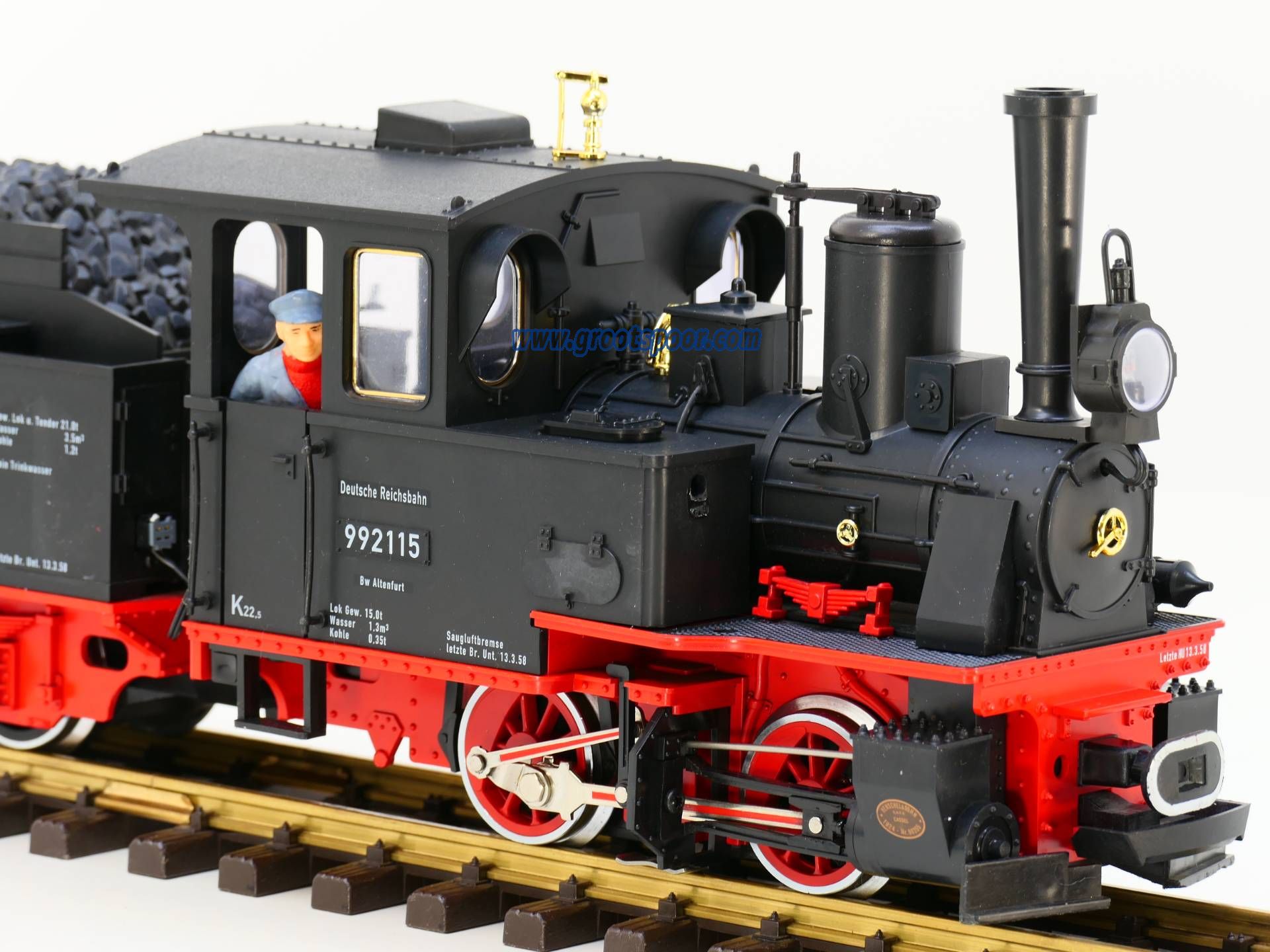 LGB 21151 DR-Schlepptenderlok 99 2115 , Met rookgenerator