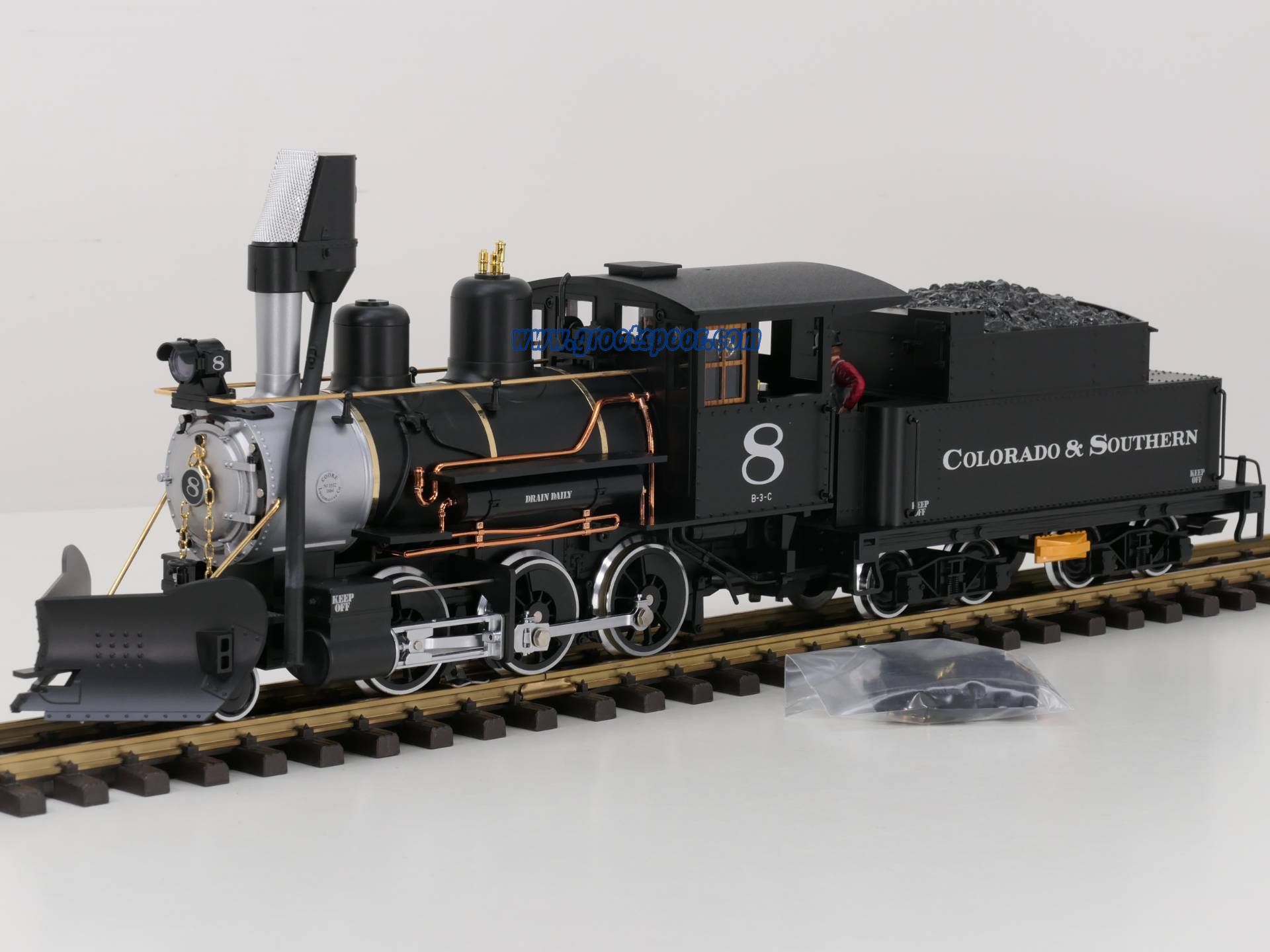 LGB 23192 S Mogul-sleeptenderlok No 8, Sound | grootspoor.com