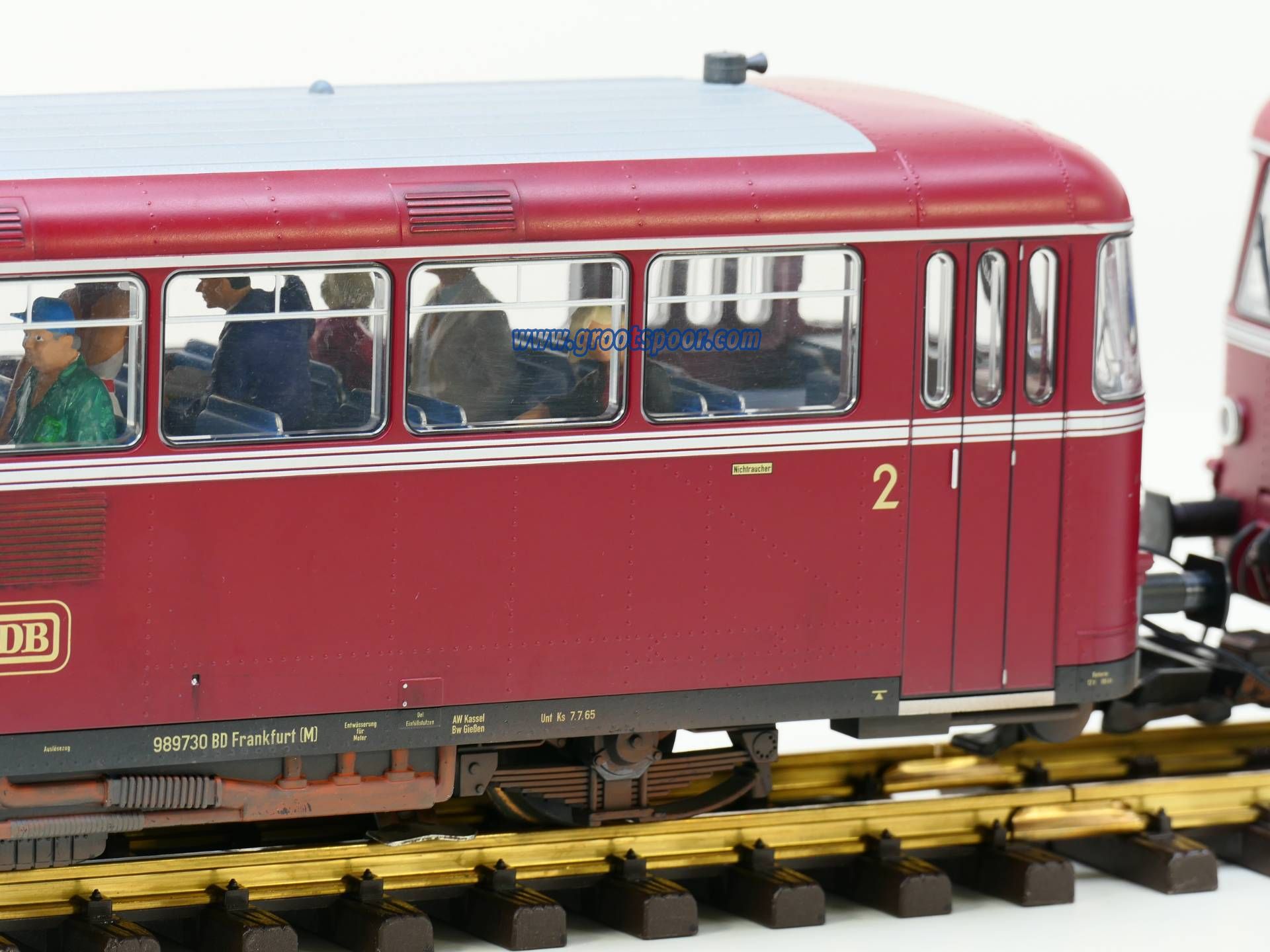 Piko G 37308 Schienenbus VT 98 Der DB – Robustes Spielzeug Für Kinder – Modellbahn Zug Für Gartenbahnen