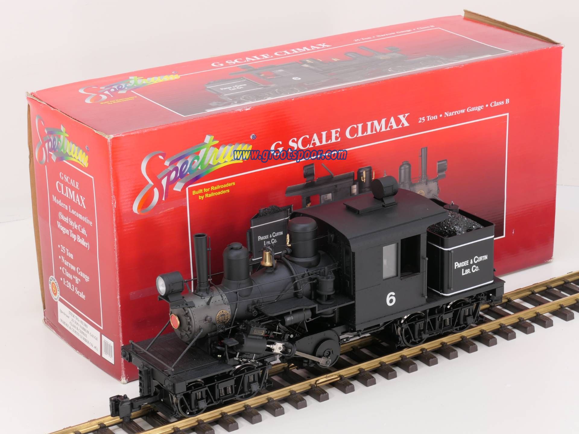 Bachmann 81180 Spectrum 1:20.3 Narrow Gauge 25 Ton Class B Climax
