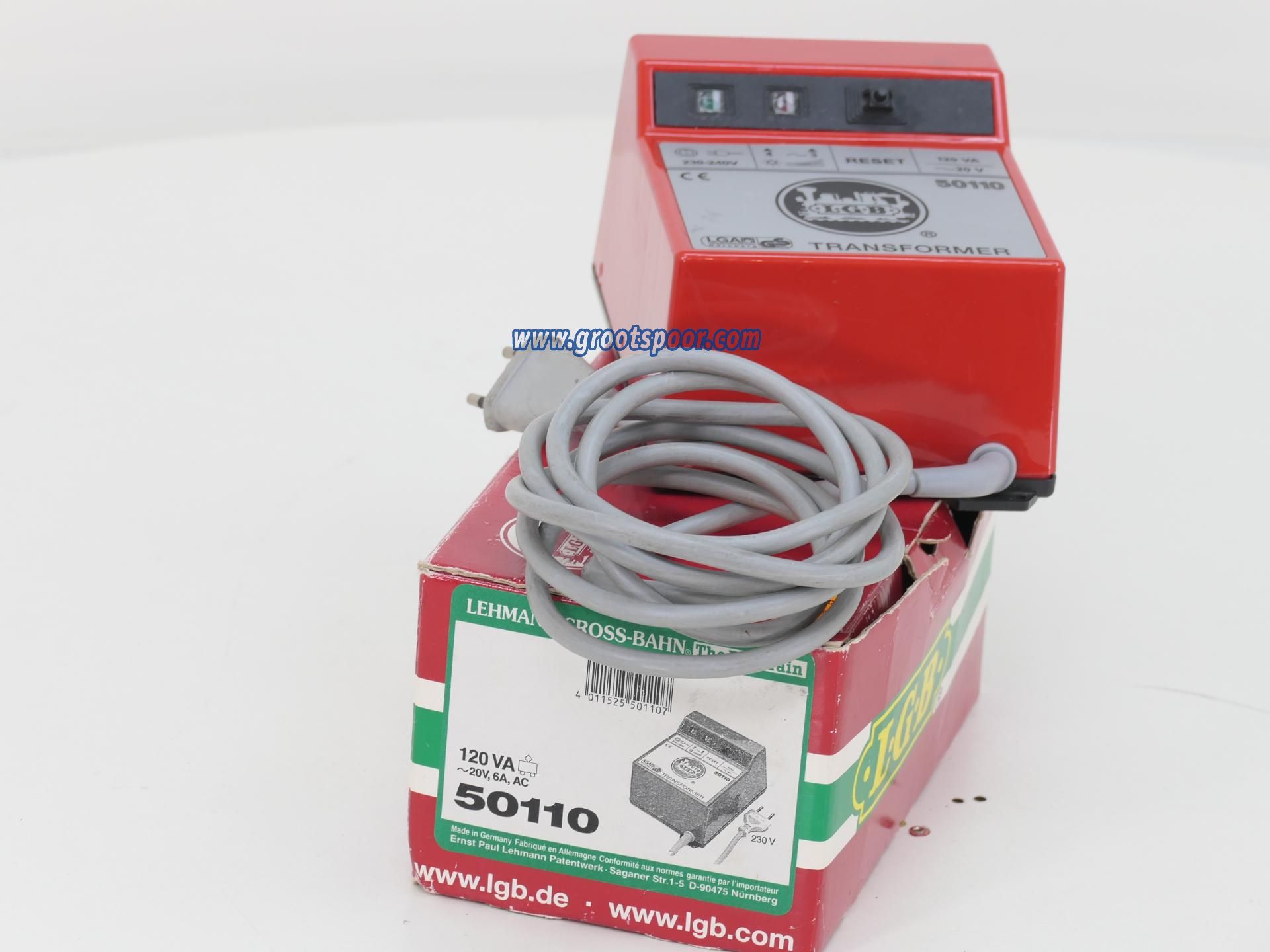 Transformateur LGB Lehmann 50110 Pour Train G Scale - 220V 5AMP 18V AC - Testé