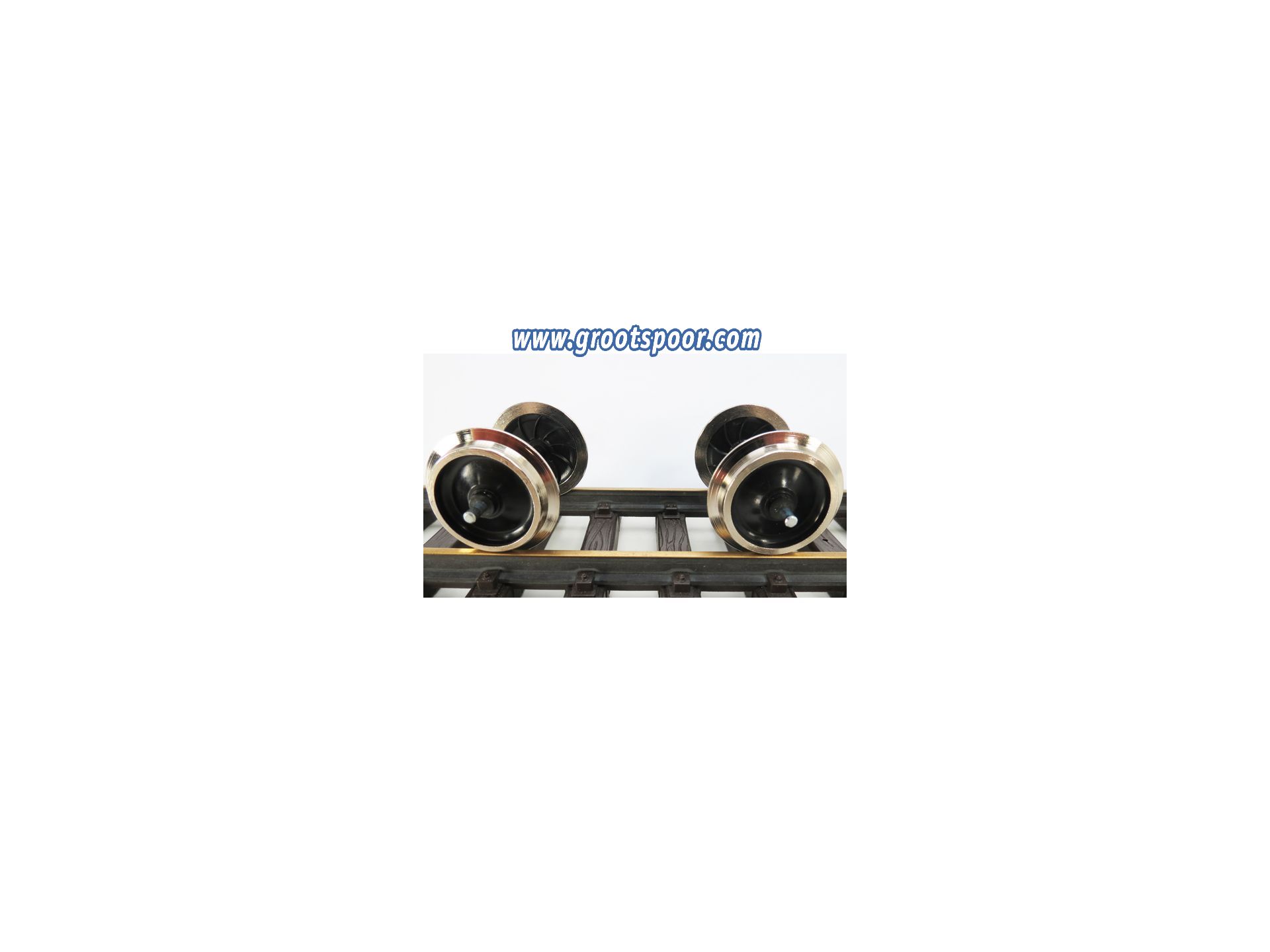 Zwei Paar G Maßstab 45mm Anzeige Eisenbahn Coach Kutsche Bogies, Zug