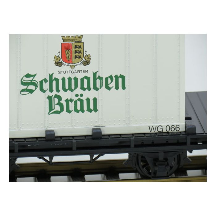 LGB 4003 SB Schwaben Bräu containerwagen