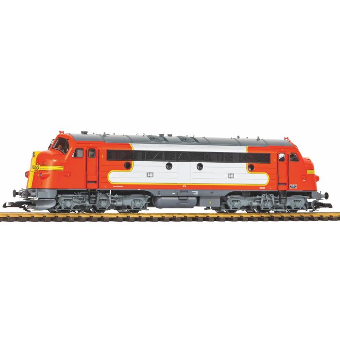PIKO 37451 G Sound-Diesellokomotive NOHAB Strabag V, inkl. PIKO Sound-Decoder