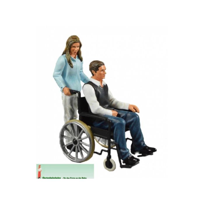 Prehm-Miniaturen 500124 Mann im Rollstuhl und Begleiterin