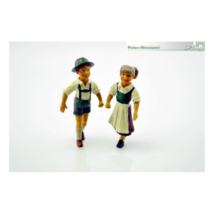Prehm-miniaturen 550107 - Almabtrieb Heidi und Peter (Kunststoff)