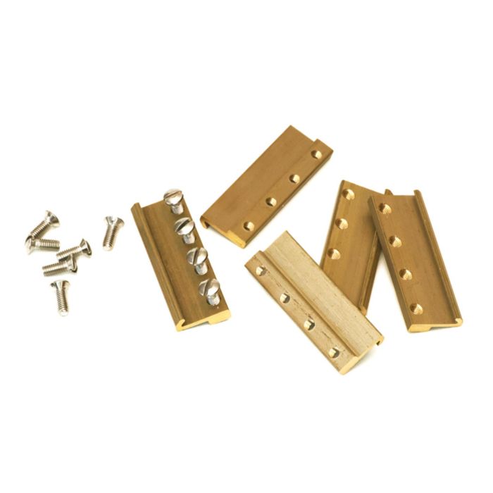 Massoth 8100141 RAIL CLAMPS G SCALE BRASS 39MM 20/PACK