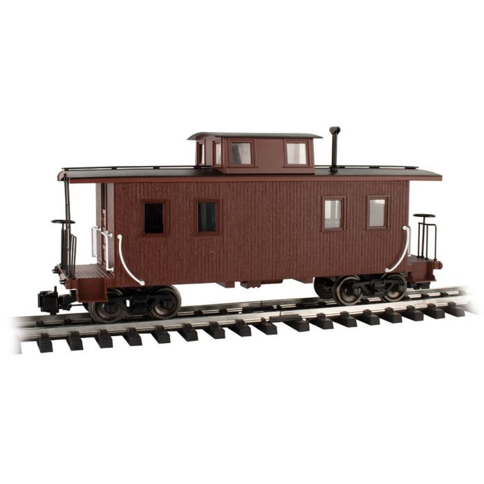Bachmann 93804 Center Cupola Caboose - Painted, Unlettered - Brown