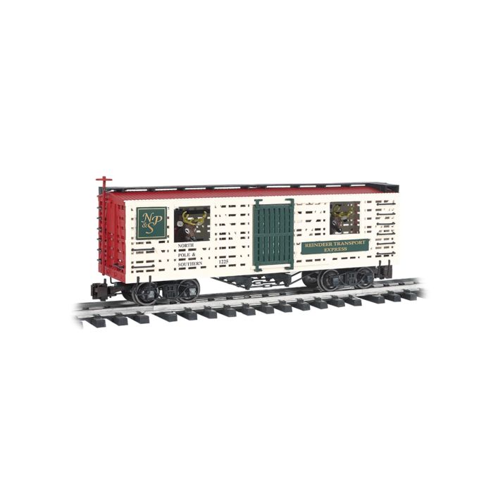 Bachmann 98704 NP&S® W/REINDEER - ANIMATED STOCK CAR (LARGE SCALE)
