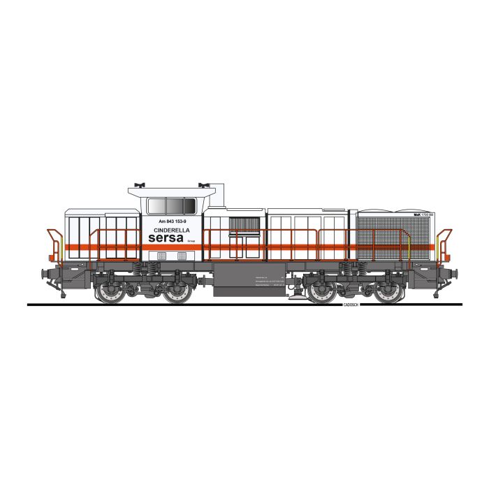 Schaal 1 Kiss 520 103 Diesellokomotive Am 843 / G 1700 BB