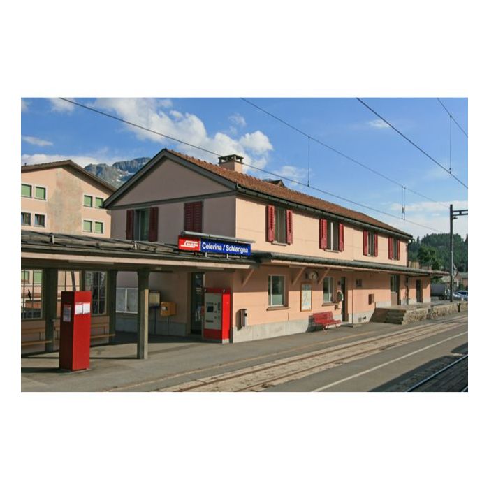 GSmm Bahnhof Celerina der RhB / Rhätische Bahn