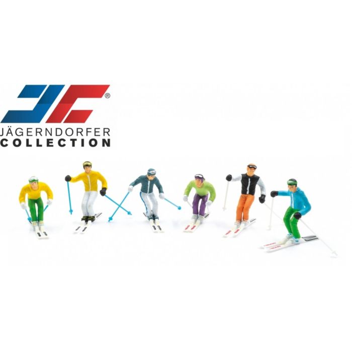 Schaal 1:32 Jagerndorfer 54400 6 Figuren staand met ski's