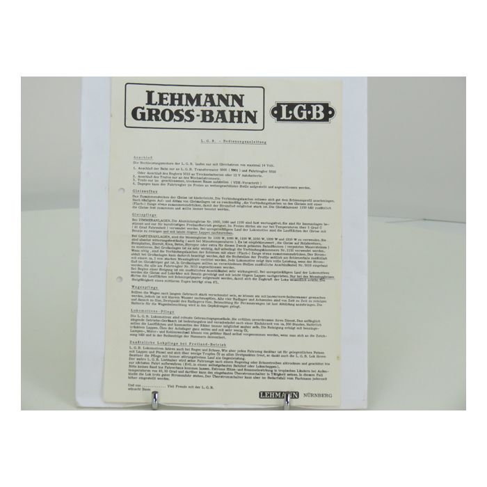 LGB Info blad #32 Lehmann Gross Bahn
