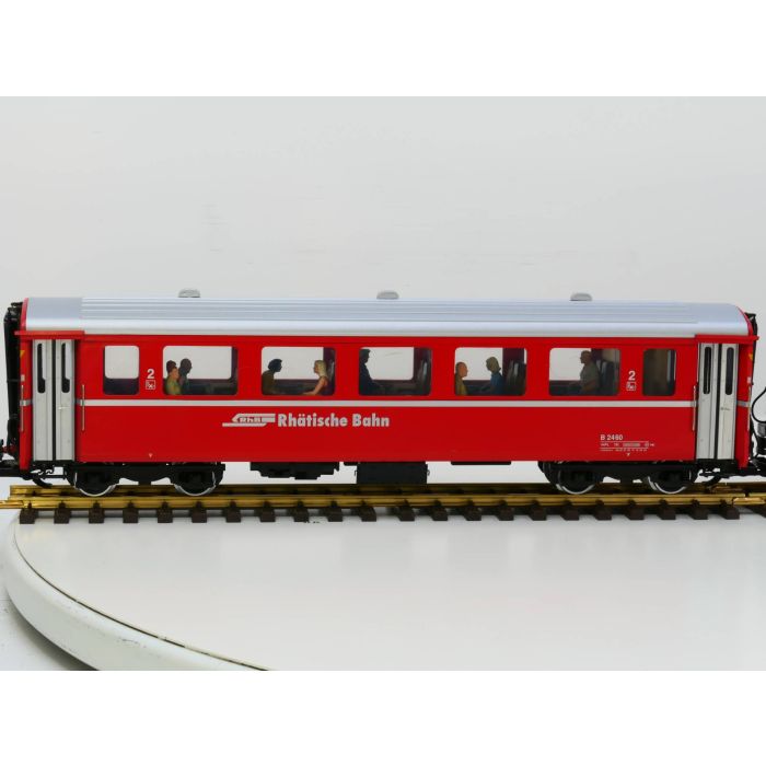 LGB 70642, 30 Jahre LGB RhB Personenzug-Set  , Sammleredition lok Digitaal, Sound, Metallrader, 13 Figuren