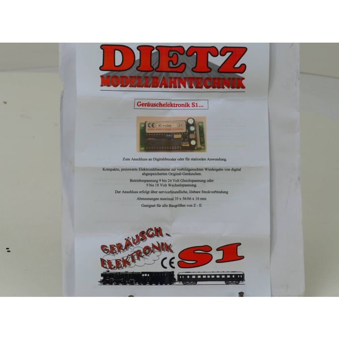 Dietz S1 Geluidsdecoder Lautewerk Filisur