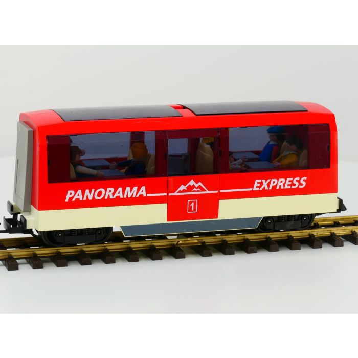 Playmobil 6342 Panorama Express Personen Wagon met 7 Playmobil reizigers.
