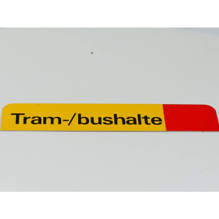 Top van Tram/bushalte bord