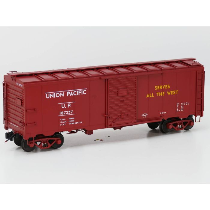 Spur 1 Accucraft AM32-554-D AAR Union Pacific 40Ft Boxcar U.P 187337, Metallrader
