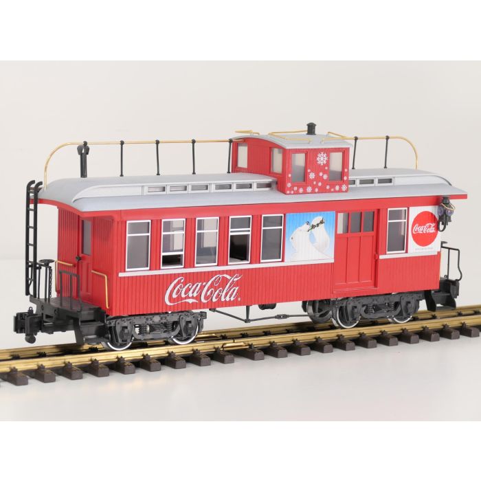 LGB 42755 Coca-Cola®-Drover’s-Caboose, Metallrader, Klauwkoppelingen