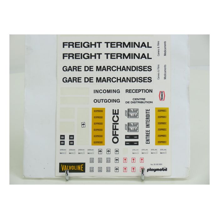 Playmobil Stickervel 089 Freight Terminal