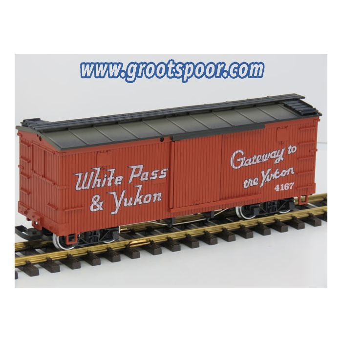 LGB 4167 White Pass & Yukon Boxcar, Metallrader