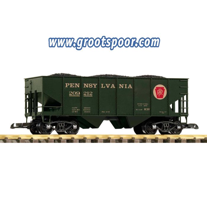 PIKO 38955 Schüttgutwagen PRR mit Kohleladung