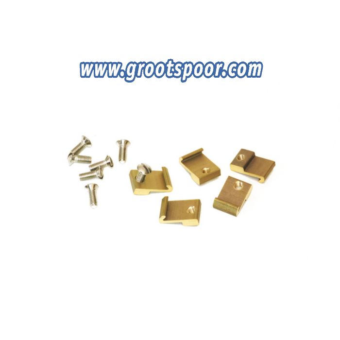 Massoth 8100121 RAIL CONNECTION CLAMPS G SCALE BRASS 9MM 20/PACK