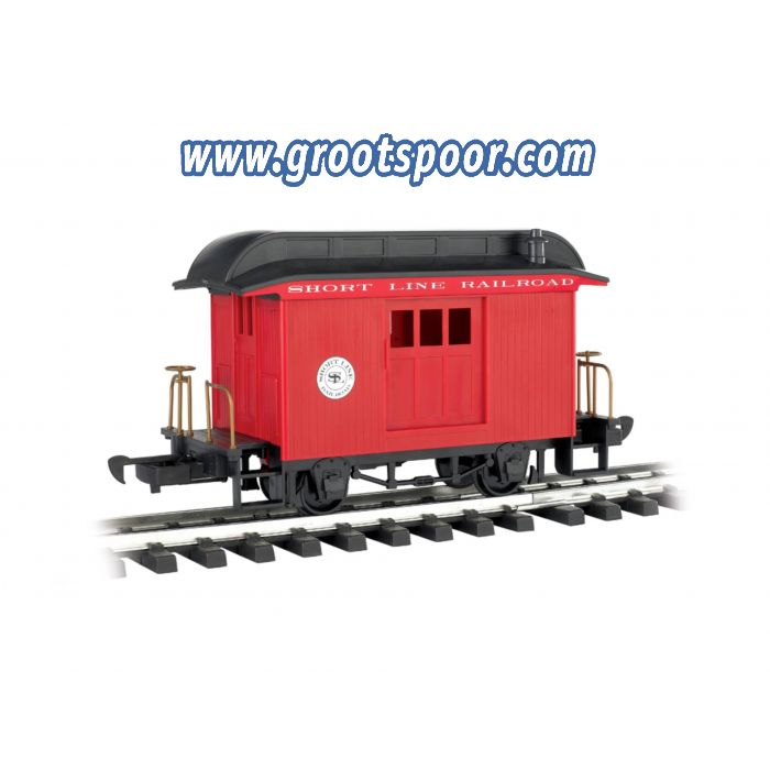 Bachmann 97088 BAGGAGE - SHORT LINE RAILROAD - RED WITH BLACK ROOF