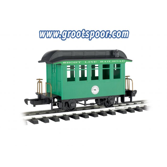 Bachmann 97093 COACH - SHORT LINE RAILROAD - GREEN WITH BLACK ROOF