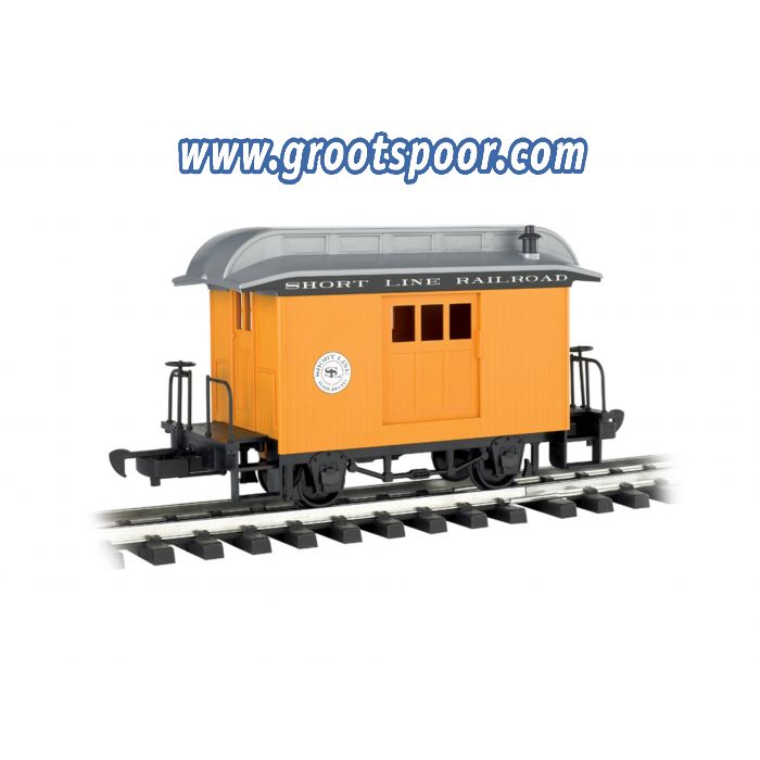Bachmann 97096 BAGGAGE - SHORT LINE RAILROAD - YELLOW WITH SILVER ROOF