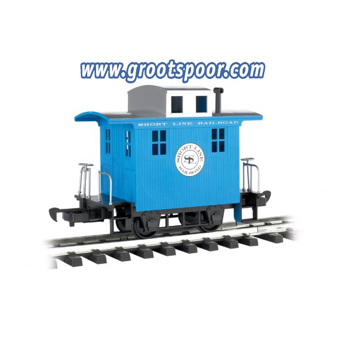 Bachmann 98086 CABOOSE - SHORT LINE RAILROAD - BLUE WITH SILVER ROOF