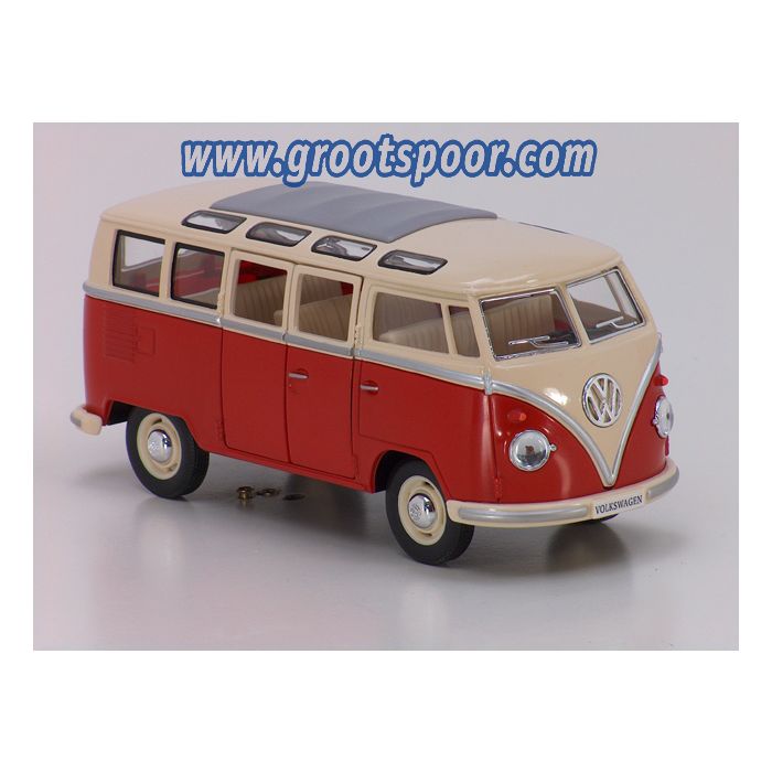GSDCCkin 0007005r 1/24 Volkswagen Samba Bus red