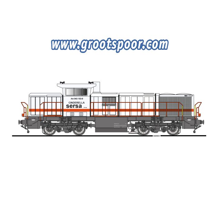 Schaal 1 Kiss 520 103 Diesellokomotive Am 843 / G 1700 BB