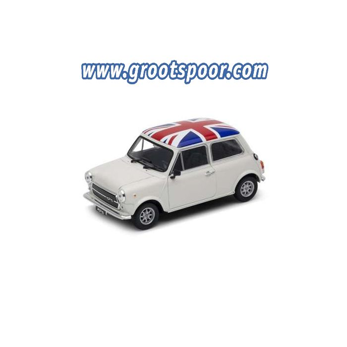 GSDCCwel 00022496uk Mini Cooper 1300 cream with UK flag on the roof