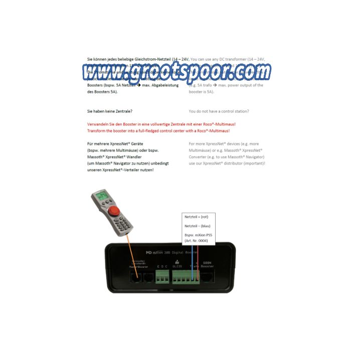 Mxion 6000 30B (Digital-Booster, alle Protokolle, alle Spuren + Systeme (DCC, Motorola, Selectrix, mfx, MZS)