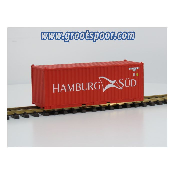 PIKO 36303 G-Container 20' Hamburg Süd, rot gesickt 