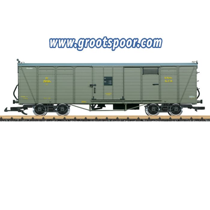 LGB 43600 SOEG gedeckter Güterwagen GGw, Metallrader