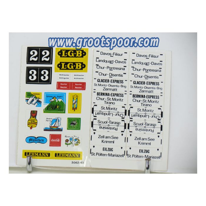 LGB Stickervel 022 voor o.a. LGB 3062/3032