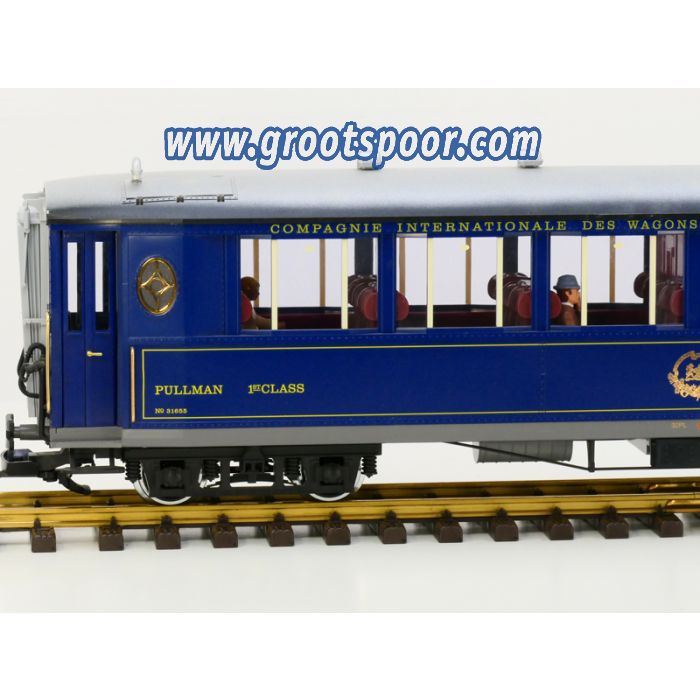 LGB 31655 Orient Express-Salonwagen, Limited Edition, Metallrader, Figuren