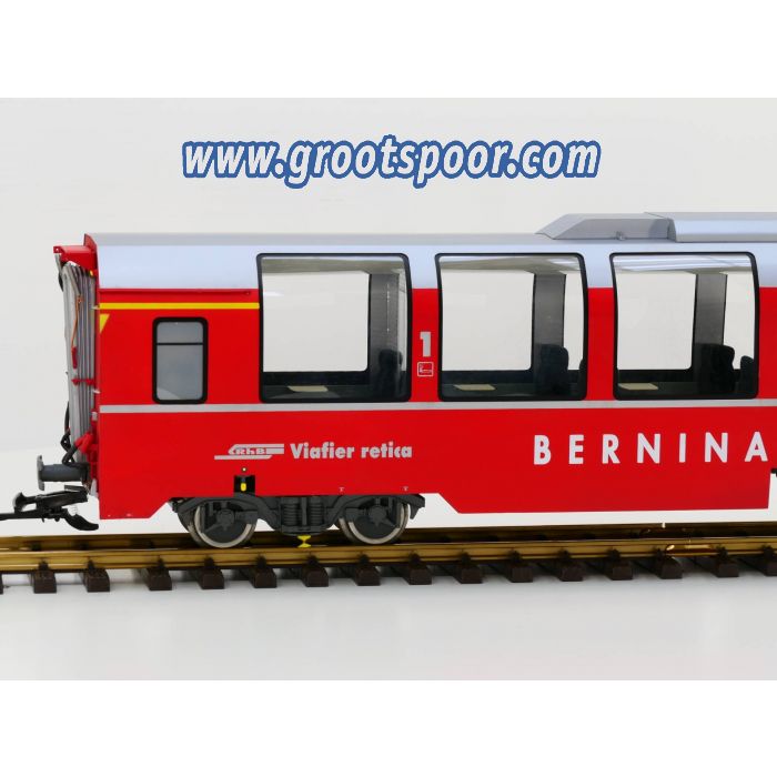 Scheba 1210.001.002 Einzelwagen RhB “Bernina Express” 1. Klasse A1292, Metallrader, Innenbeleuchtung