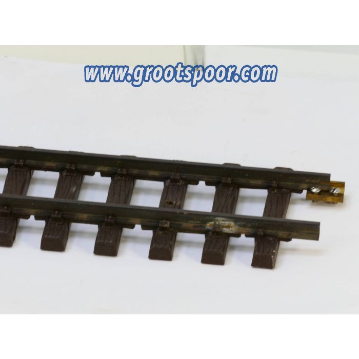 LGB Flexrails 150 cm Ongepoetst, Met Schroefbare railverbinders, Met soldeer resten