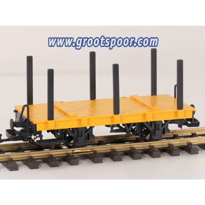 LGB 90782 Toy Train Platte wagen met zes rongen
