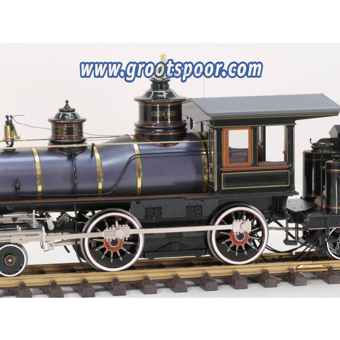 Bachmann 81392 Spectrum 1:20.3 4-4-0 American Steam Locomotive Olive Green & Russia Iron, klauwkoppeling