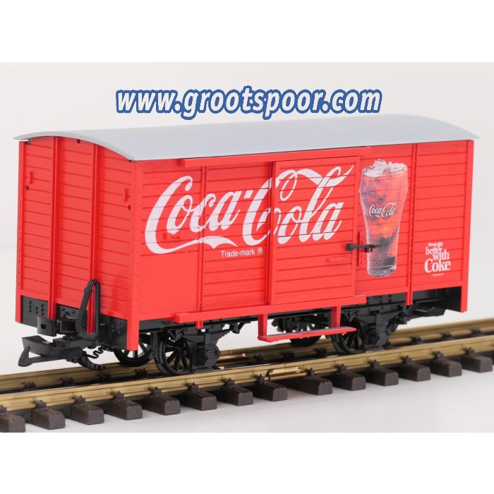 LGB 45350 Coca Cola Güterwagen ohne Sound RARITAT!!!!