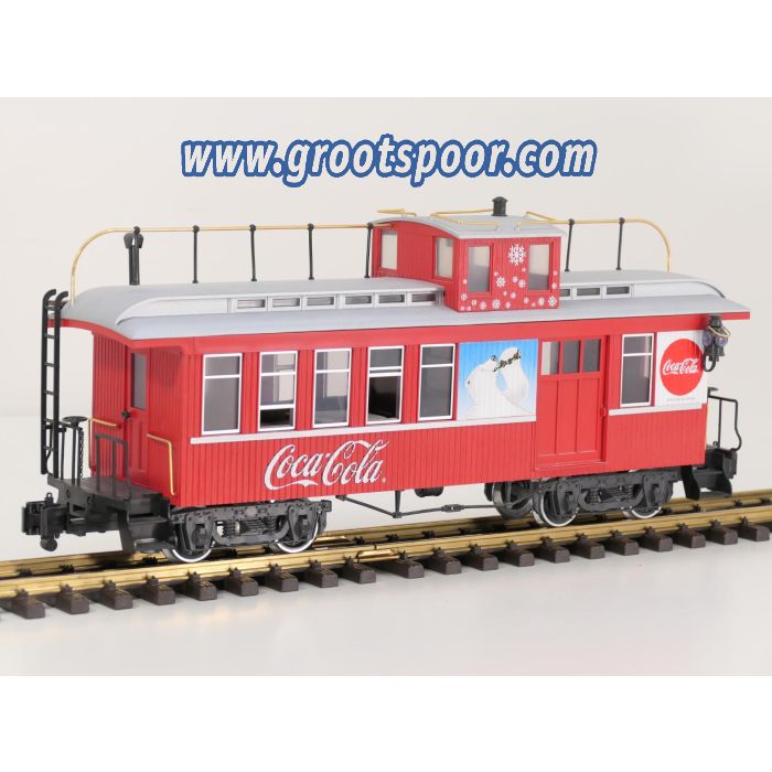 LGB 42755 Coca-Cola®-Drover’s-Caboose, Metallrader, Klauwkoppelingen
