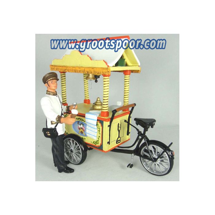 Prehm-miniaturen 550110 Eisfahrrad mit Verkäufer Set               