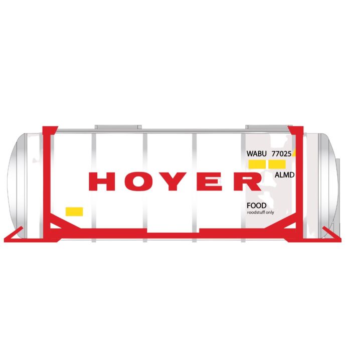 Container HOYER Tankcontainer 25 ft - Kiss Modellbahnen Schweiz